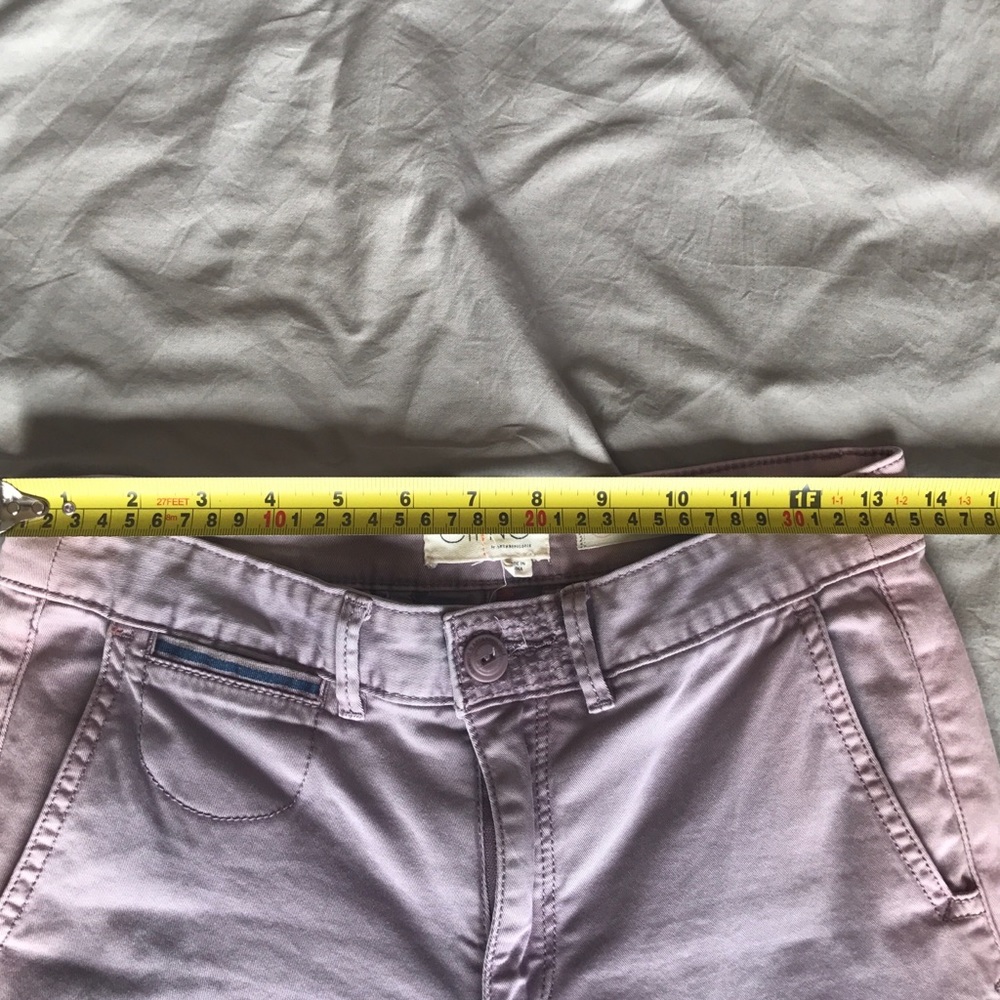 Anthro chino purple w/flower embroidery 25 - Picture 13 of 15